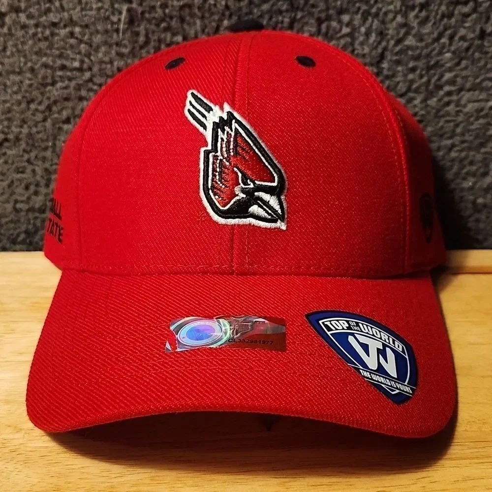 Top of the World Ball State Cardinals Velcroback Hat - New